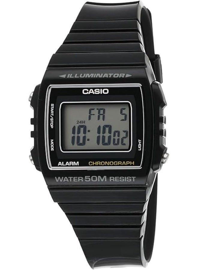 Casio W-215H-1AVDF Men's, Casual, Grey Dial, Black Band - Image 1